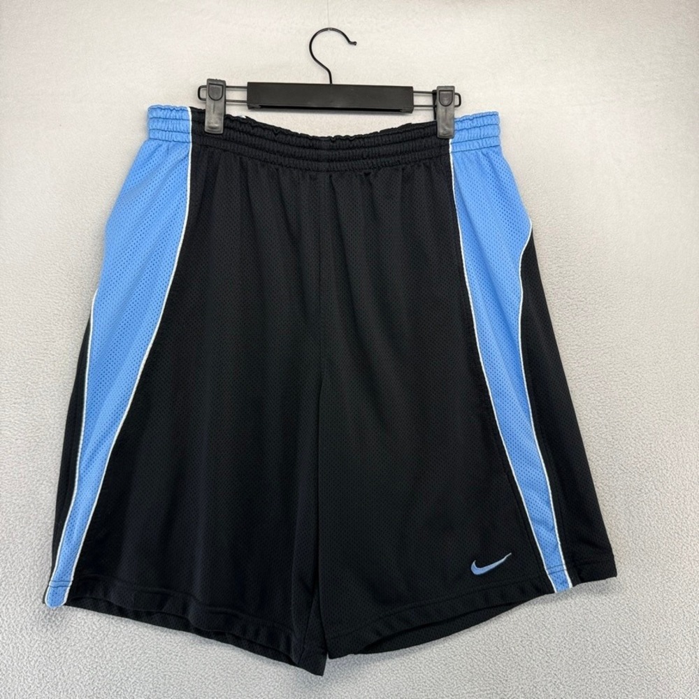 Vintage Nike Shorts Mens XL Black Lacrosse Training Mesh Athletic Swoosh y2k